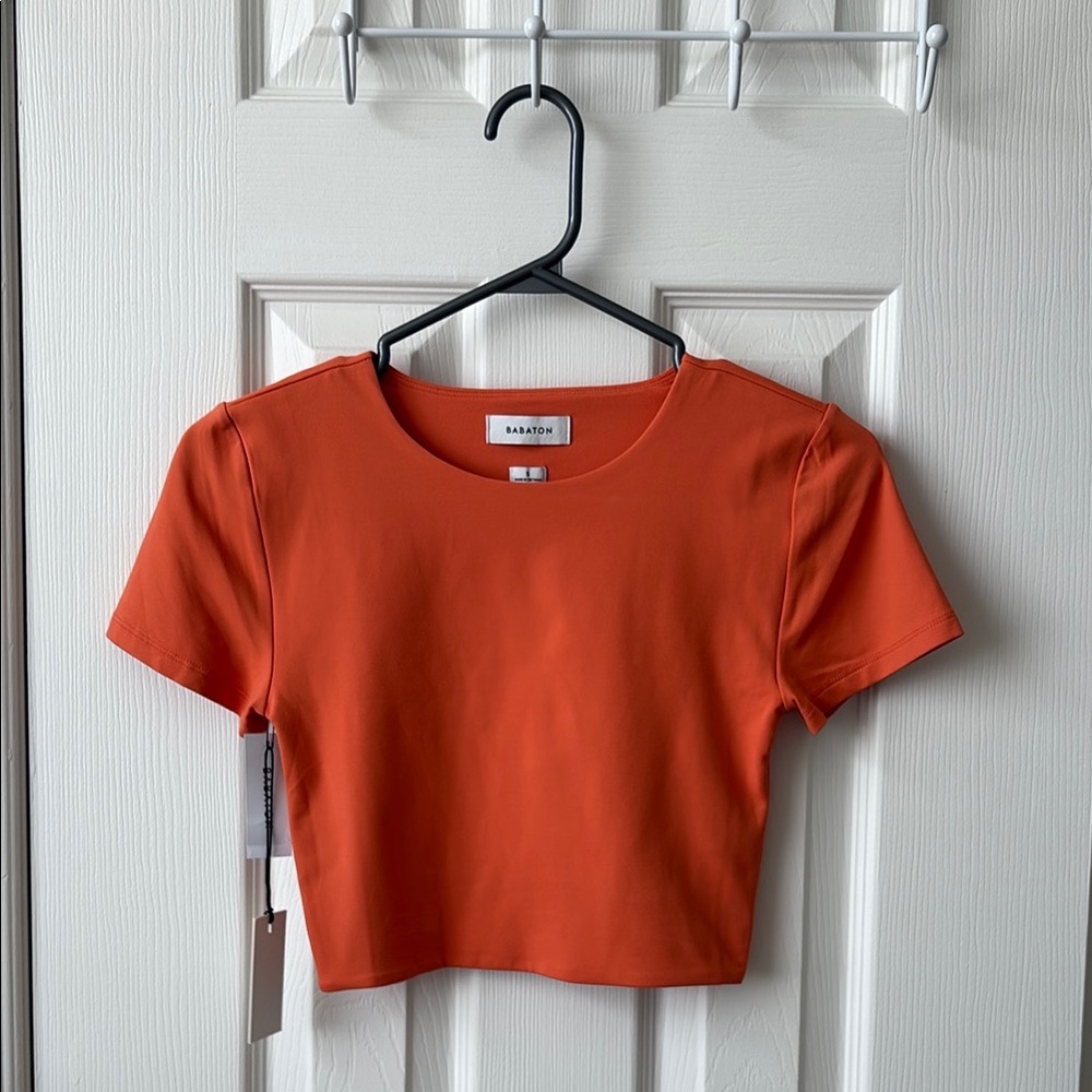 Babaton Orange Crop Top